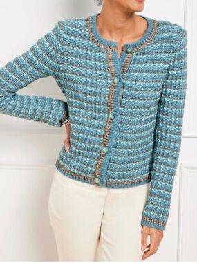 ⭐️Talbots Tweed Crewneck Cardigan⭐️